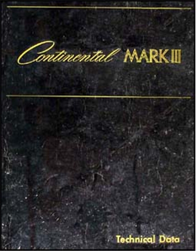 1968-1969 Lincoln Continental Mark III Shop Manual Original