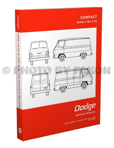 1968-1970 Dodge A-100 & A-108 Van Repair Manual Reprint