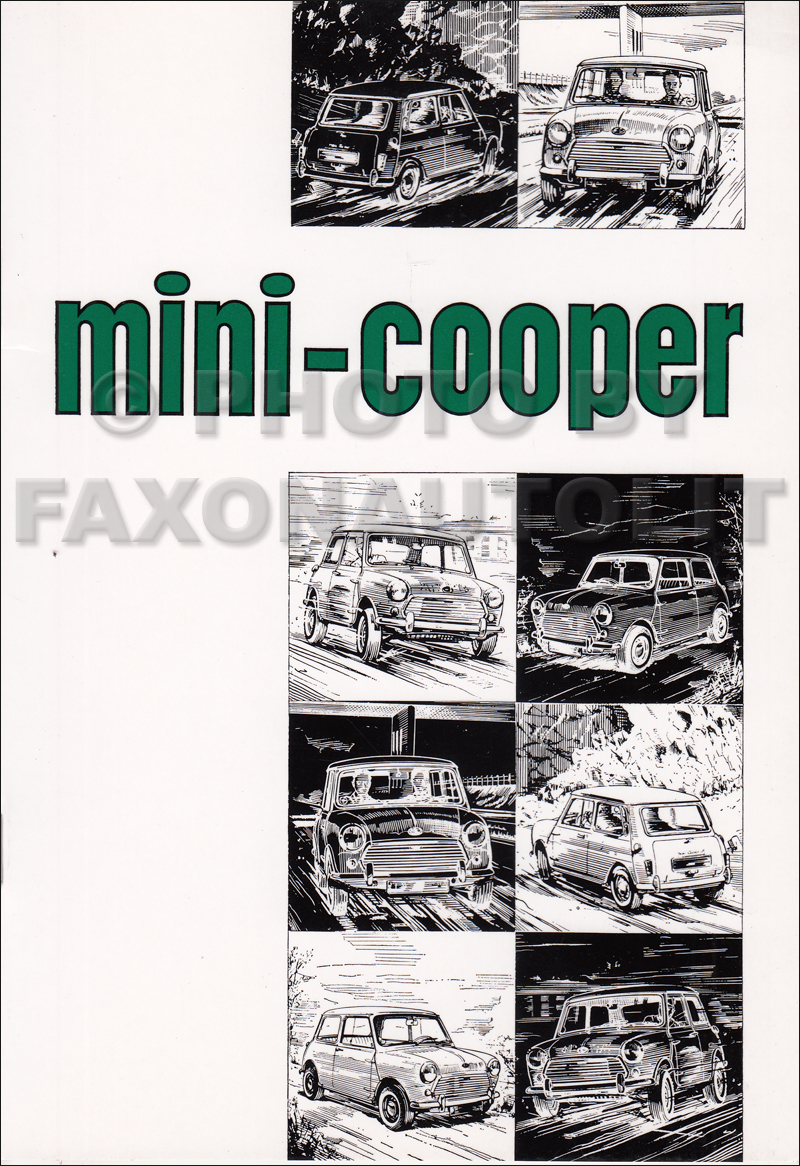 1968-1970 Mini Cooper Mark II Owner's Manual Reprint