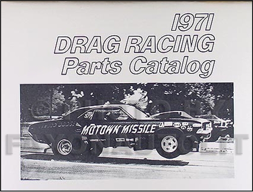 1968-1971 All MoPar Muscle Drag Race Reprint Parts Book