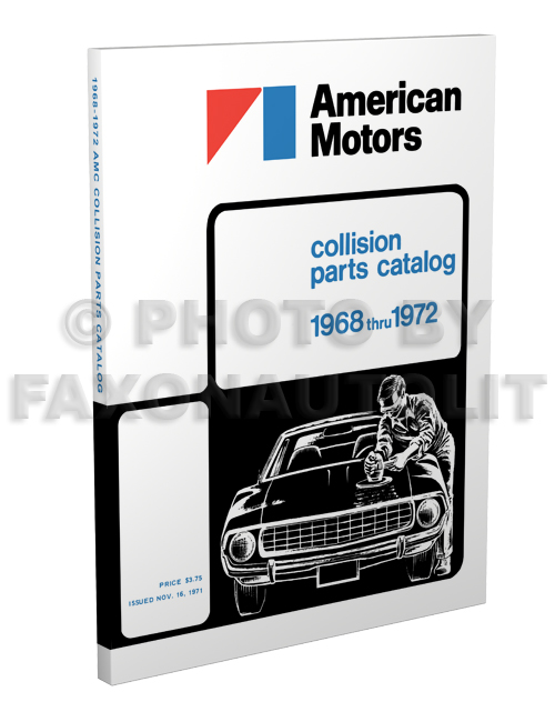 1968-1972 AMC Body Collision Parts Catalog Reprint