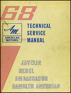 1968 AMC Shop Manual Original 