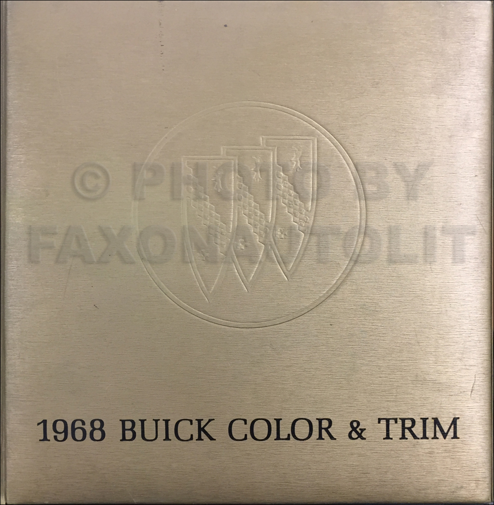 1968 Buick Color & Upholstery Dealer Album Original