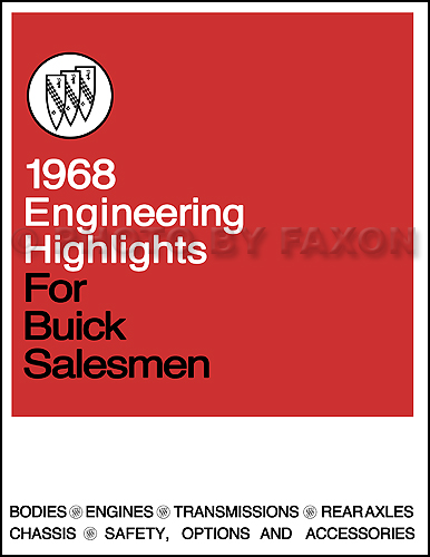 1968 Buick Engineering Features Manual Reprint