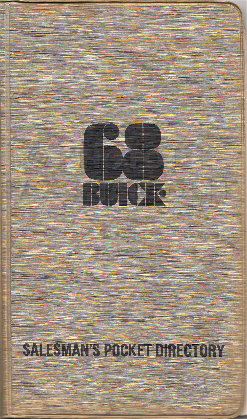 1968 Buick Salesman's Pocket Directory Original