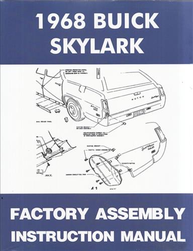 1968 Buick Factory Assembly Manual GS Skylark Special Deluxe Custom Sportwagon