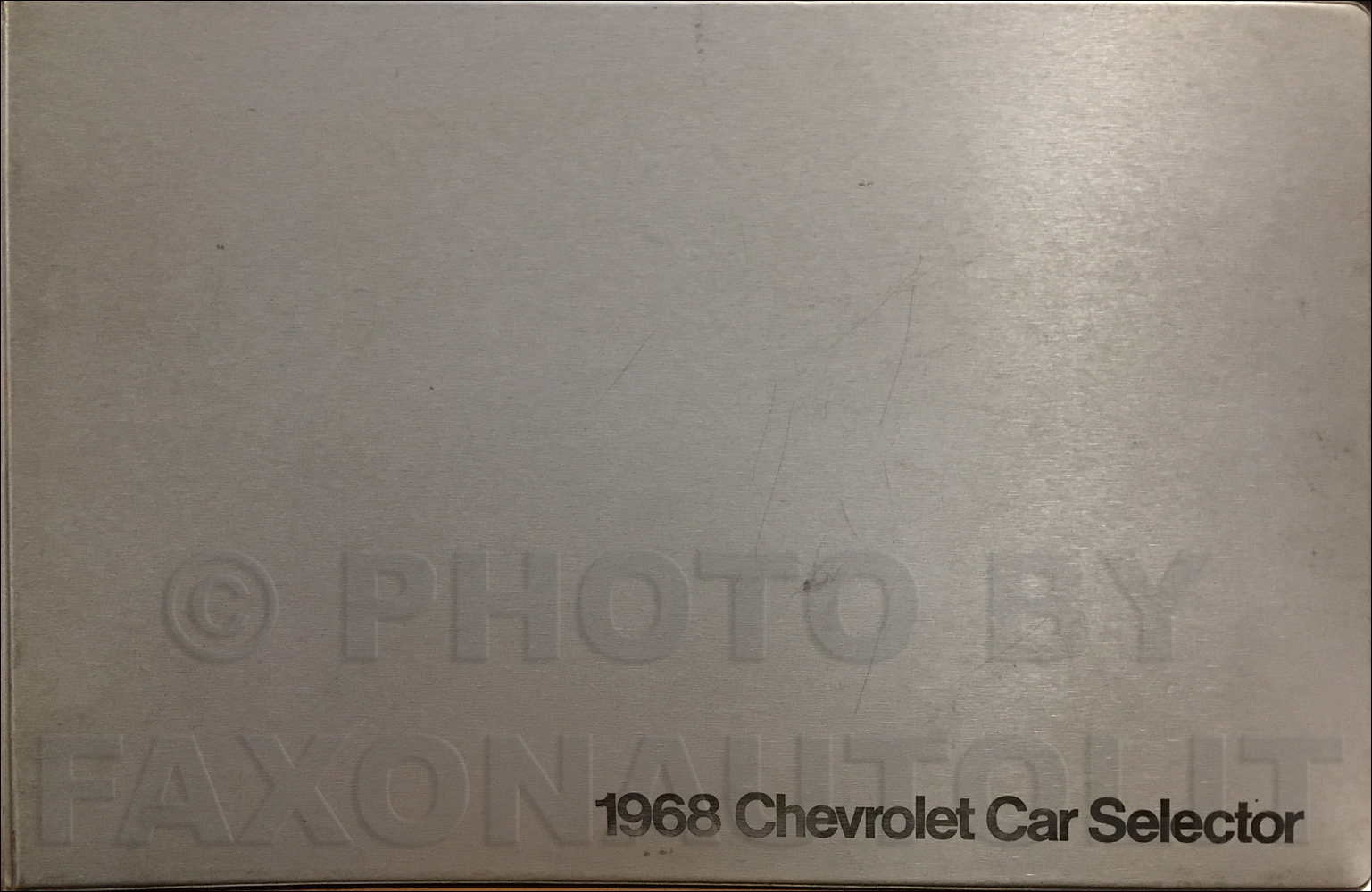 1968 Chevrolet Car Color and Upholstery Dealer Album Original