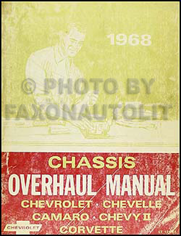 1968 Chevy Car Overhaul Manual Original
