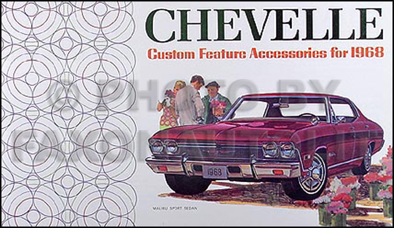 1968 Chevelle Color Accessory Catalog Reprint includes Malibu & SS