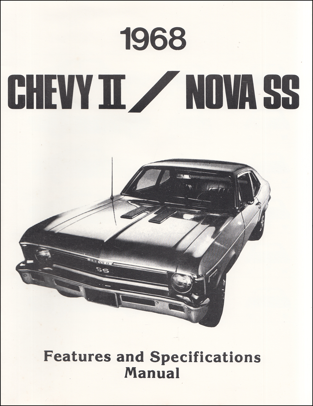 1968 Chevrolet Chevy II and Nova SS Finger Tip Facts Book Reprint