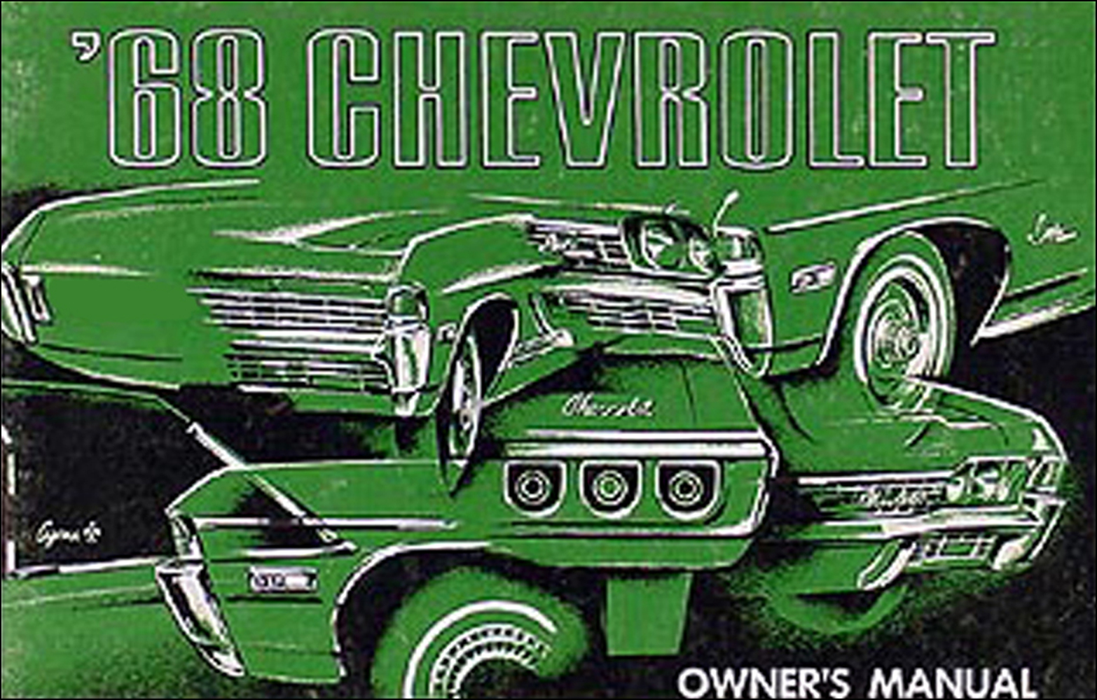 1968 Chevy Owner's Manual Original Impala, SS Caprice Bel Air Biscayne