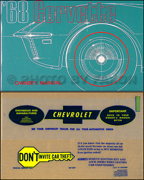 1968 Corvette Owner's Manual Package Reprint 68