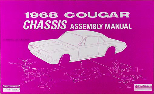 1968 Mercury Cougar Chassis Assembly Manual Reprint