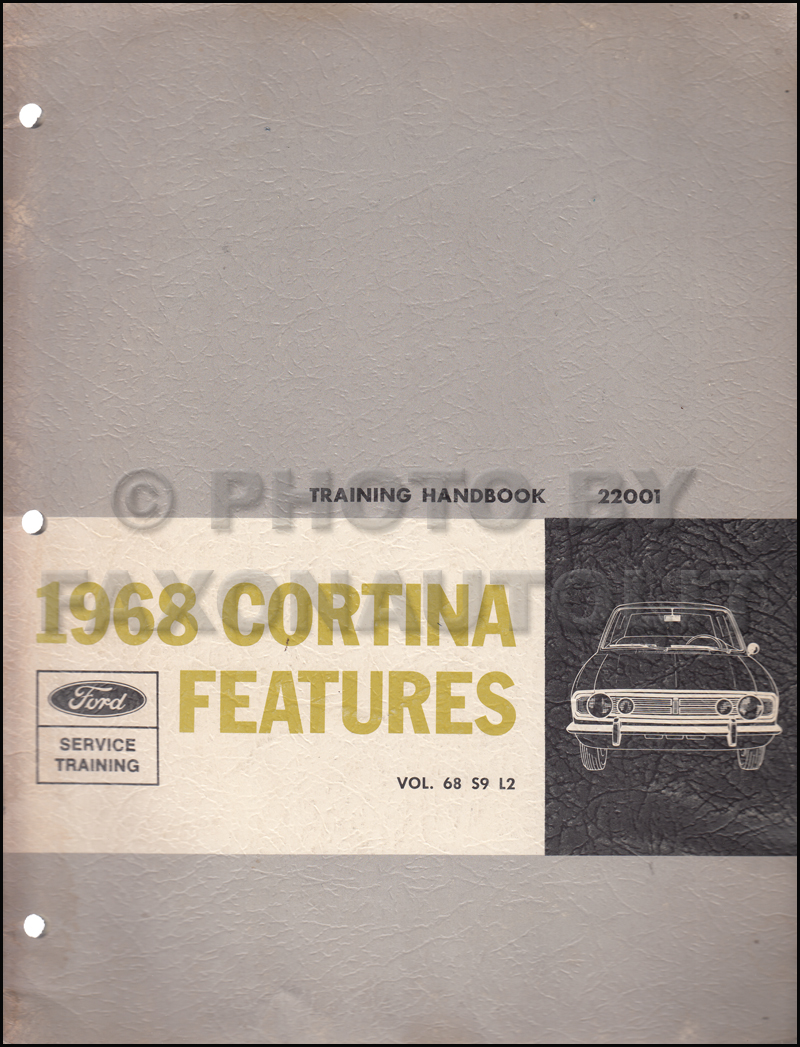 1968 Ford Cortina Features Service Training Manual Original