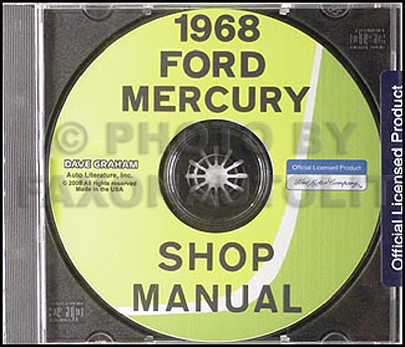1968 Ford and Mercury Big Car CD-ROM Shop Manual 