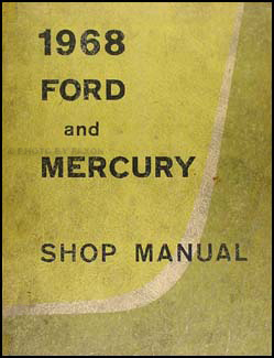 1968 Ford Galaxie & Mercury Big Car Original Repair Manual