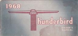 1968 Ford Thunderbird Owner's Manual Original Canadian