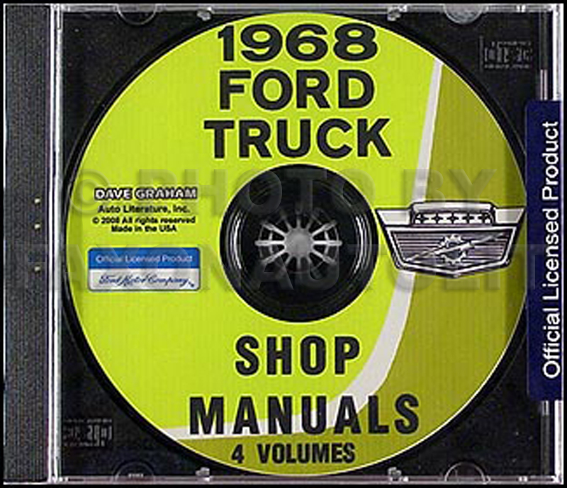 1968 Ford Truck Shop Manual Set on CD-ROM 