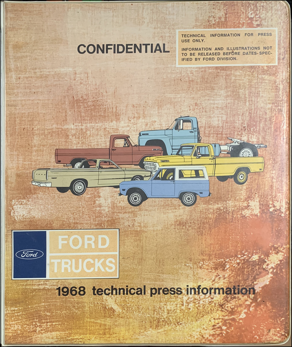 1968 Ford Truck Technical Press Kit Original