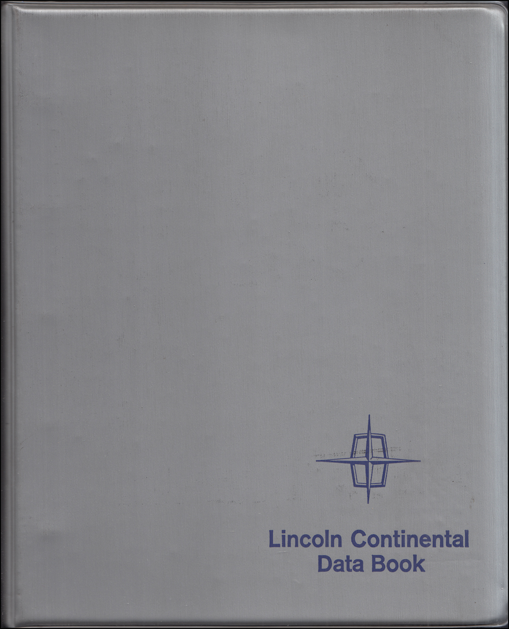 1968 Lincoln Continental Data Book Original