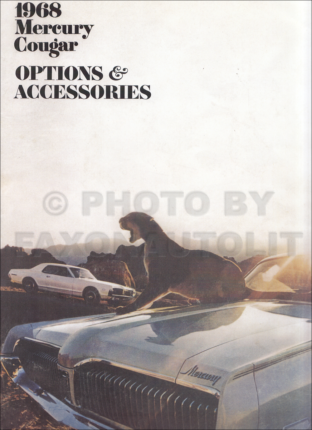 1968 Mercury Cougar Sales Catalog Reprint 