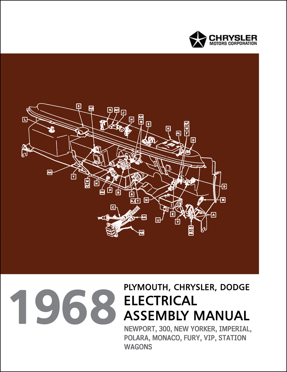 1968 Chrysler, Dodge, and Plymouth Big Car Electrical Assembly Manual Reprint