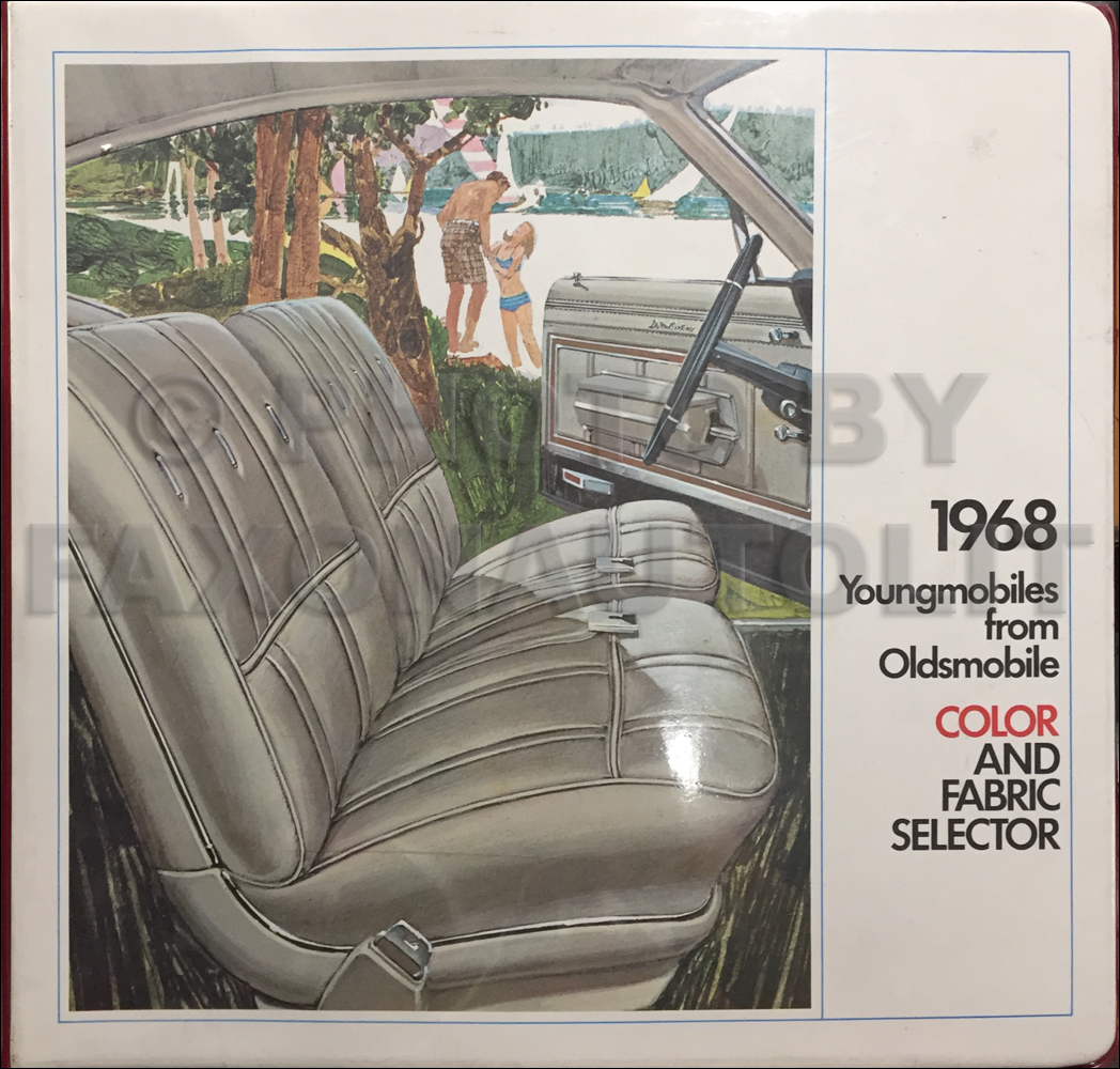 1968 Oldsmobile Color & Upholstery Dealer Album Original