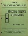 1968 Oldsmobile Emission Control Adjustments Manual
