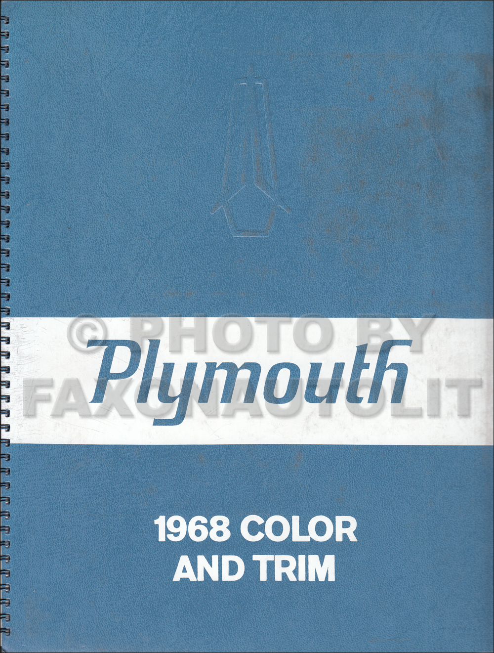 1968 Plymouth Color & Upholstery Dealer Album Original Small Size