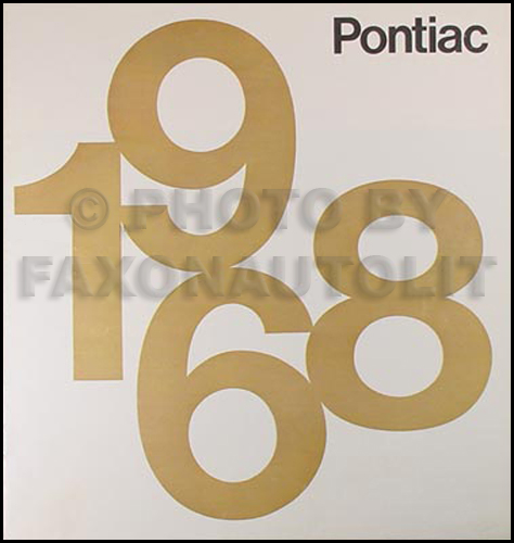 1968 Pontiac Sales Brochure Original--All Models