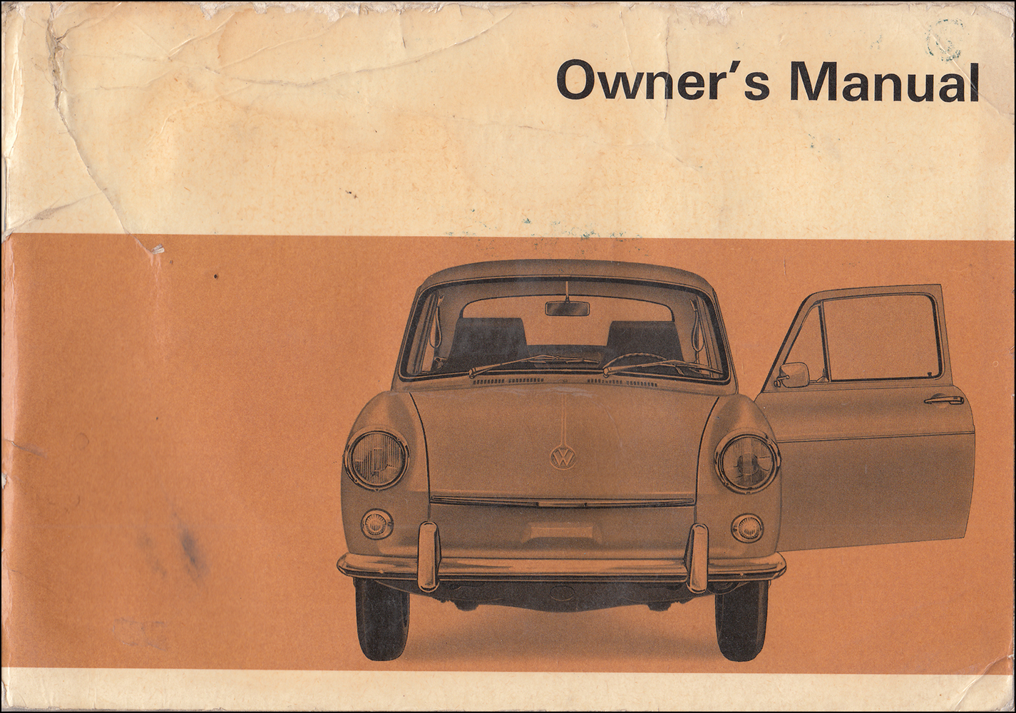1968 Volkswagen Fastback and Squareback Owner's Manual Original VW Type 3