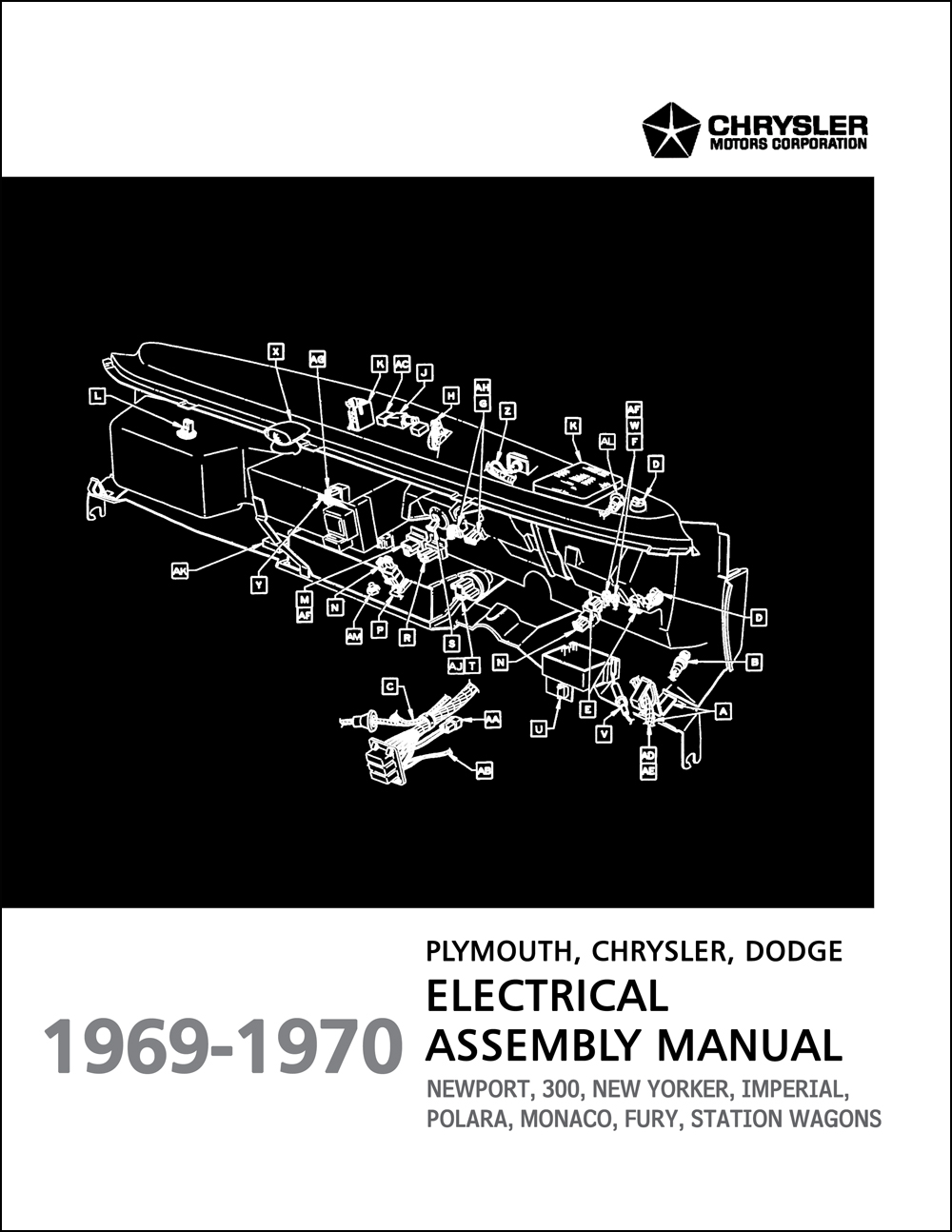 1969-1970 Chrysler, Dodge, Plymouth Electrical Assembly Manual Reprint