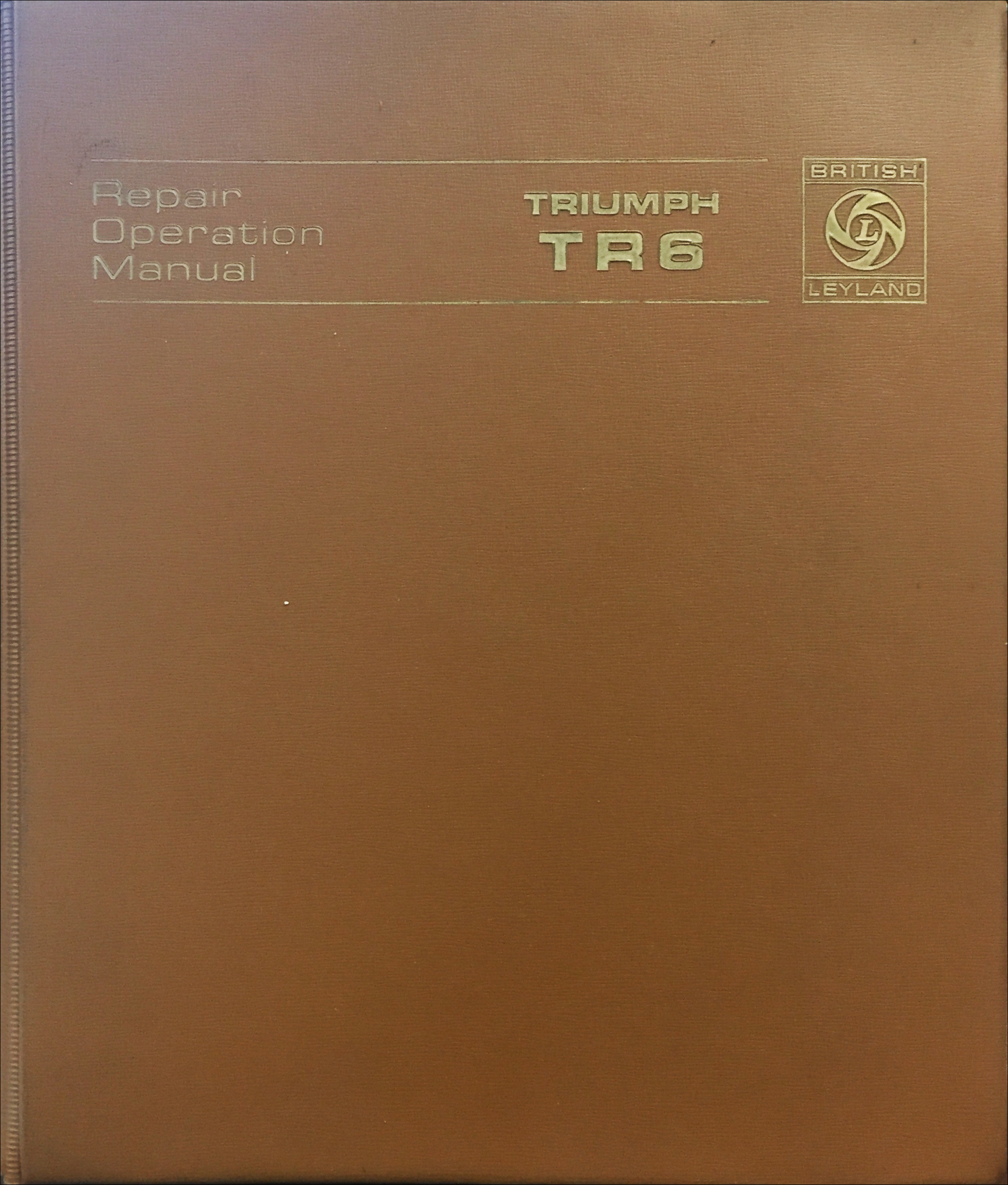 1969-1973 Triumph TR6 Car Repair Shop Manual Original