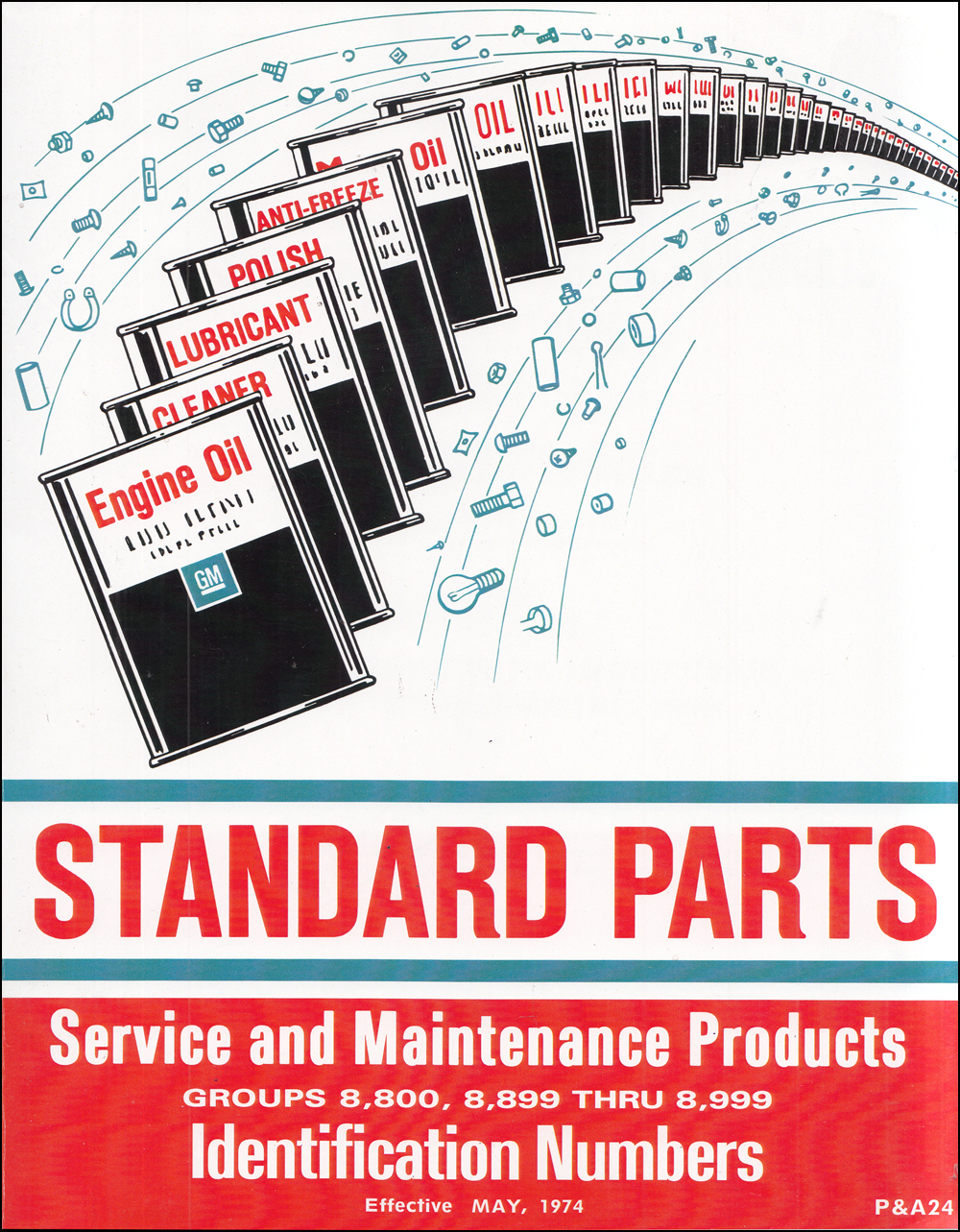 1969-1974 Chevrolet Standard Parts Catalog Reprint
