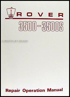 1969-1977 Rover 3500 & 3500S Repair Manual Reprint