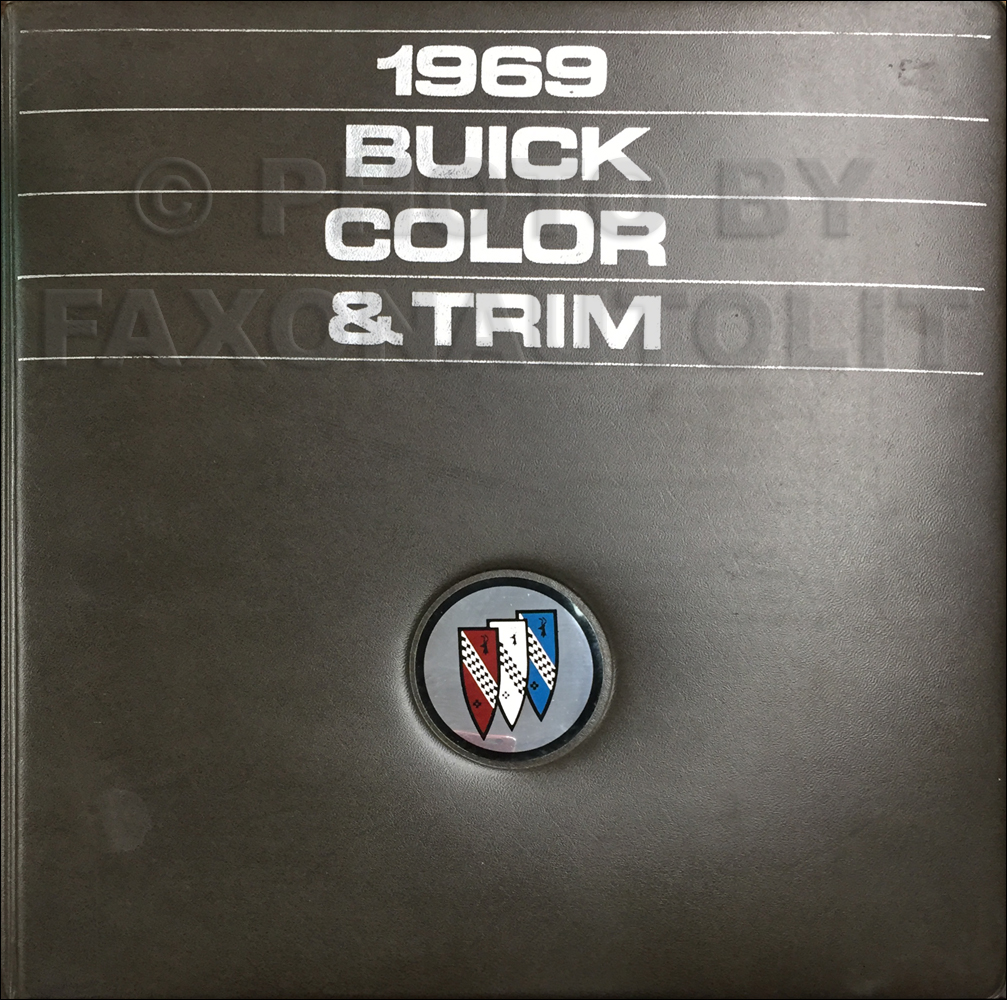 1969 Buick Color & Upholstery Dealer Album Original