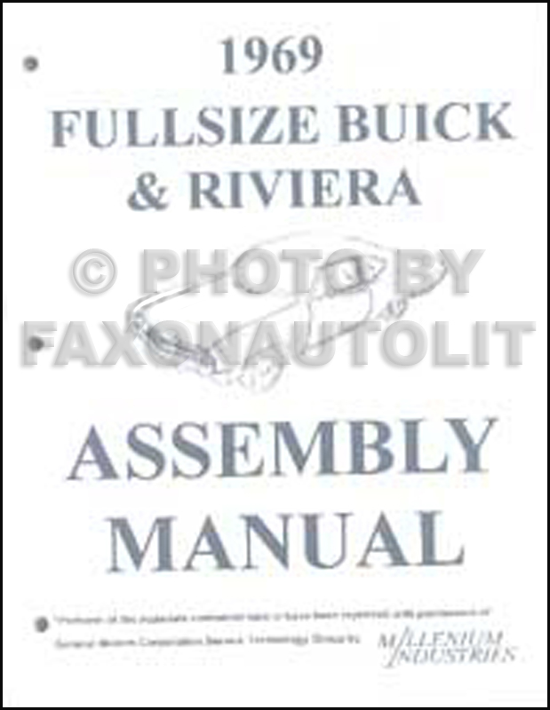 1969 Buick Assembly Manual Reprint Riviera LeSabre Electra Wildcat