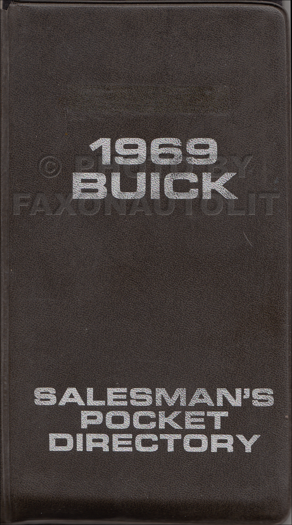 1969 Buick Salesman's Pocket Directory Original
