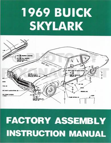 1969 Buick GS Skylark Special Sportwagon Reprint Assembly Manual