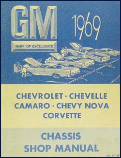 Nova Chevelle CHEVROLET 1969 Camaro El Camino Shop Manual CD Malibu 