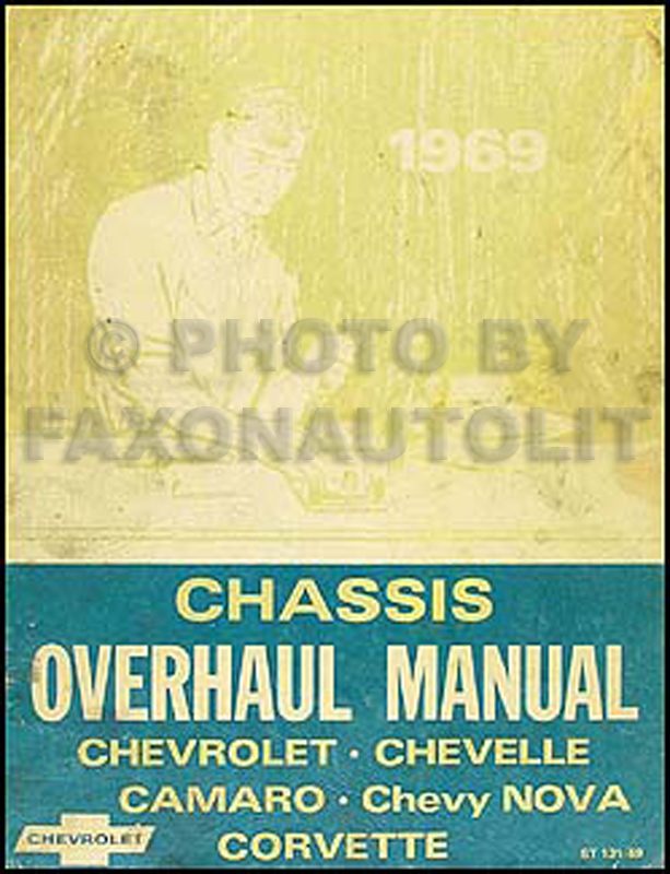 1969 Chevy Car Overhaul Manual Original