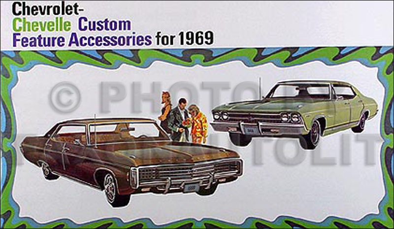 1969 Chevrolet Reprint Accessories Catalog Chevy Impala Bel Air Chevelle El Camino