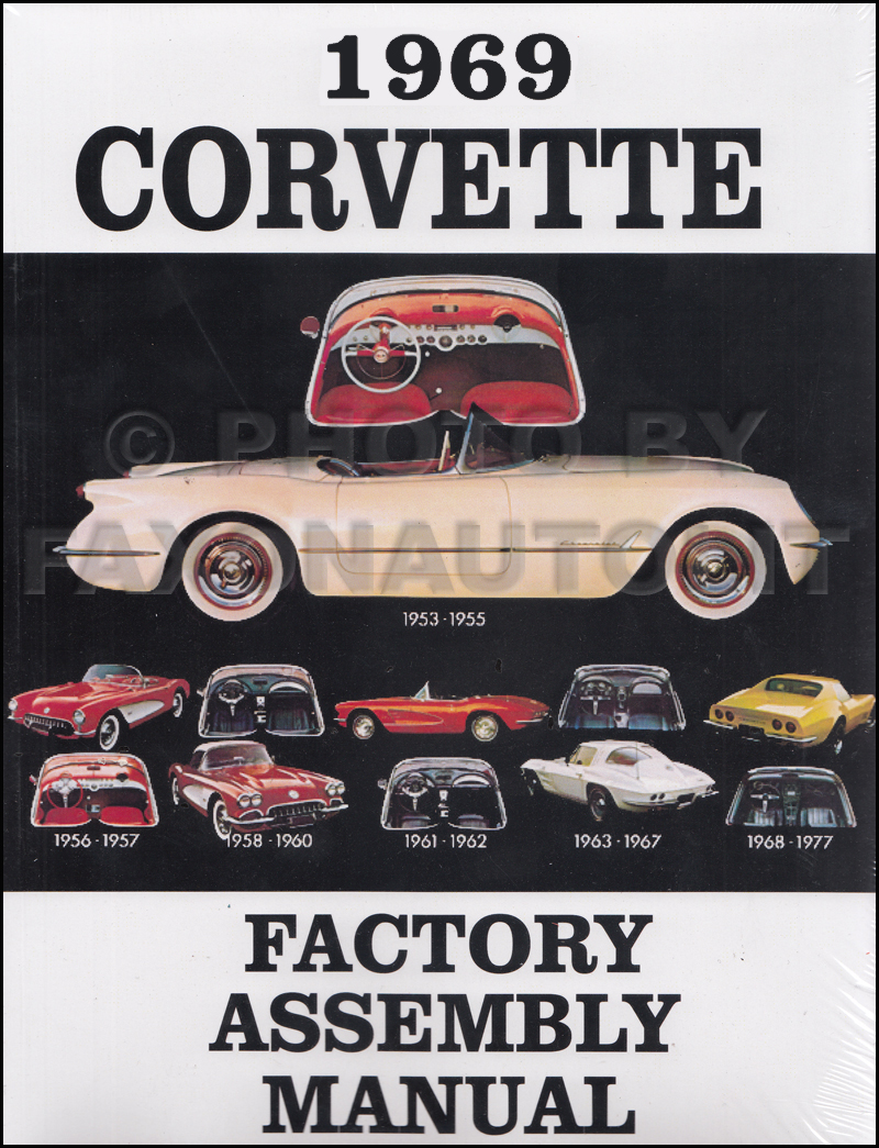 1969 Corvette Bound Factory Assembly Manual Reprint
