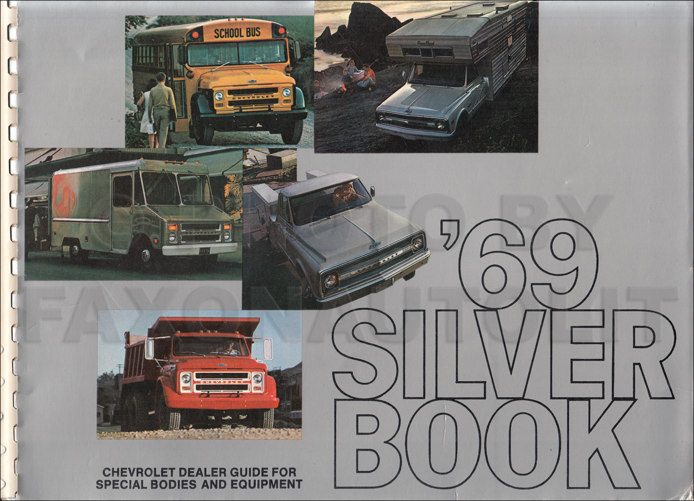 1969 Chevrolet Truck Silver Book Special Equipment Dealer Album