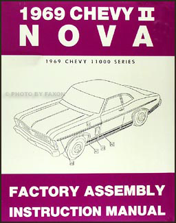 1969 Chevy II & Nova Reprint bound Assembly Manual