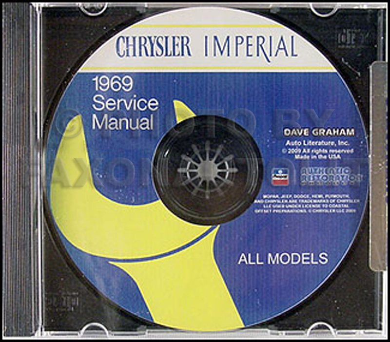1969 Chrysler CD-ROM Shop Manual Imperial New Yorker 300 Newport 