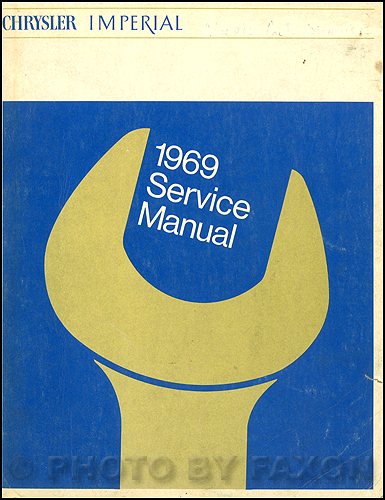 1969 Chrysler & Imperial Canadian Repair Shop Manual Original