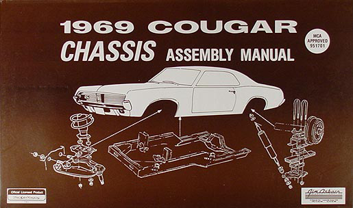 1969 Mercury Cougar Chassis Assembly Manual Reprint