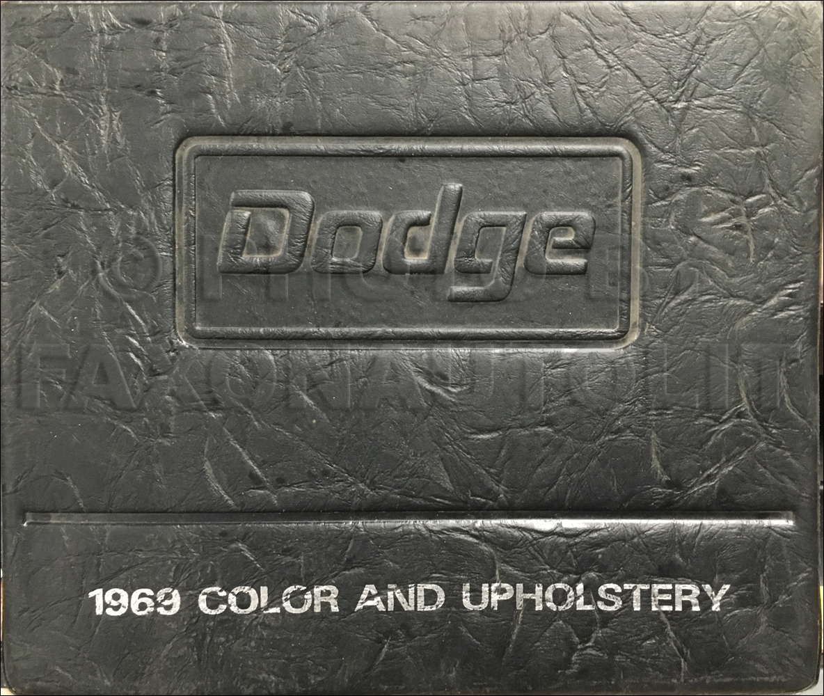 1969 Dodge Color & Upholstery Dealer Album Original