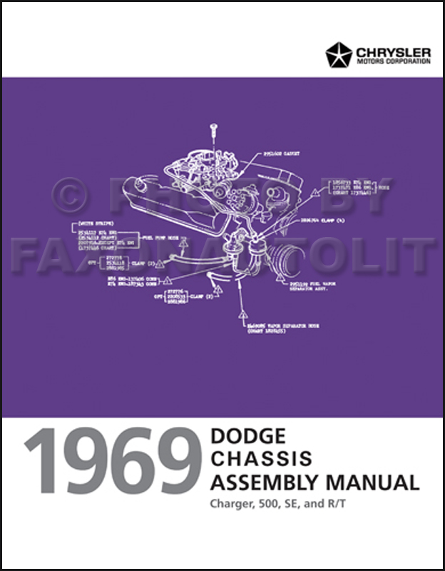 1967 1968 1969 DODGE CHARGER OWNER'S MANUAL COVER 